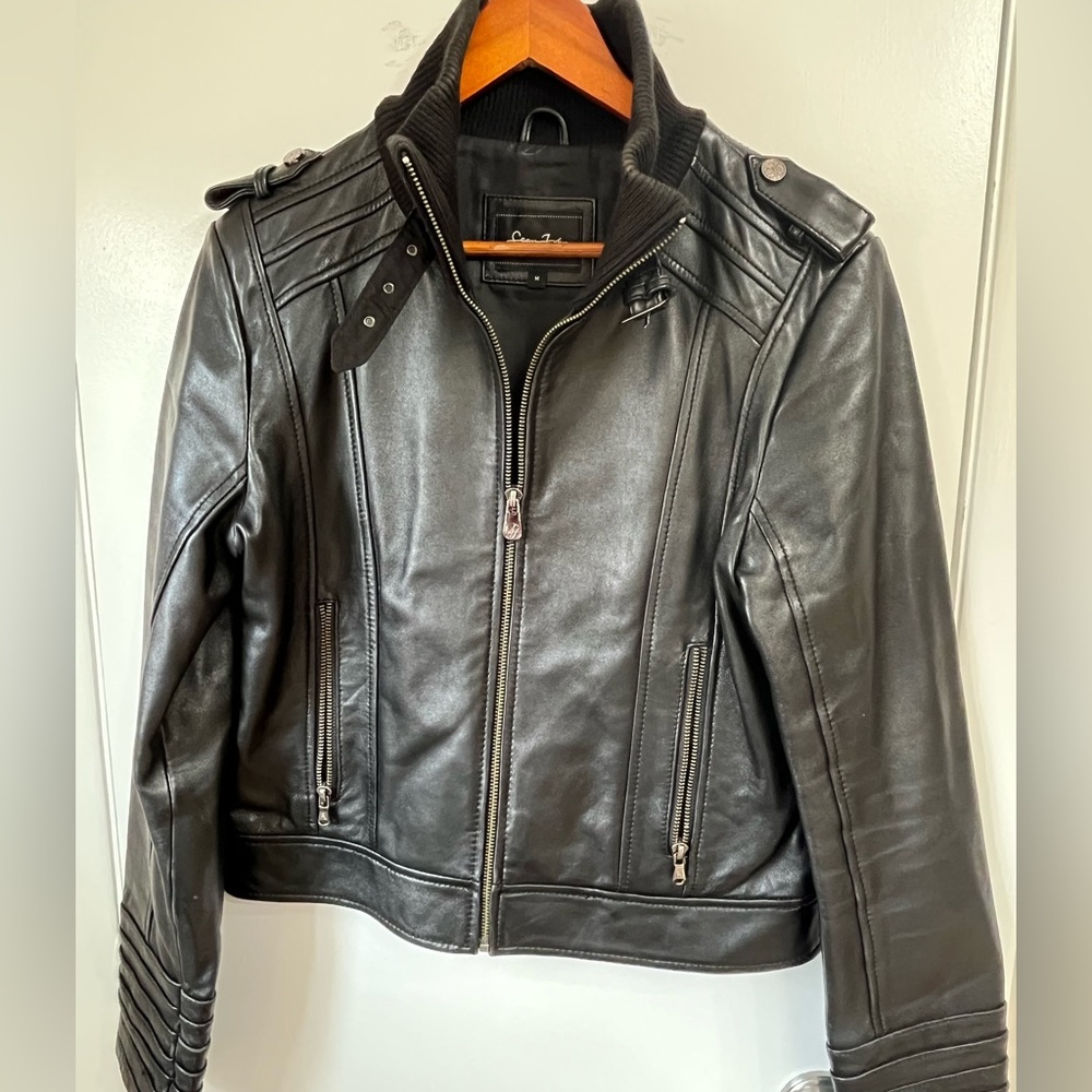 Leather Moto Jacket ~ Mc Soft Leather Jacket - image 1